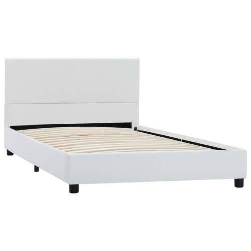 Okvir za krevet od umjetne kože bijeli 100 x 200 cm - Bijela 100 x 200 cm Cijena