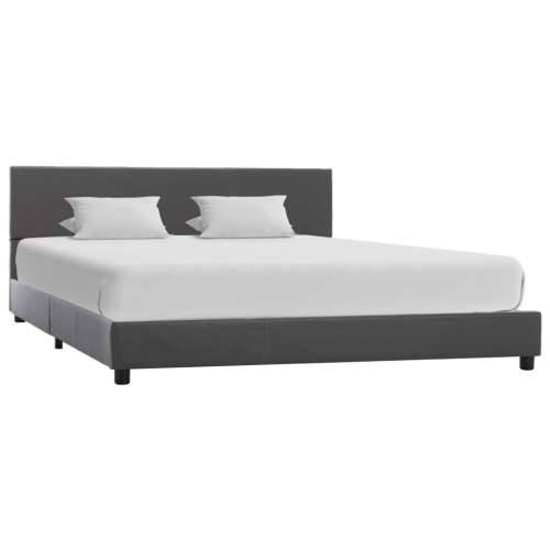 Okvir za krevet od umjetne kože sivi 120 x 200 cm - Siva 120 x 200 cm Cijena