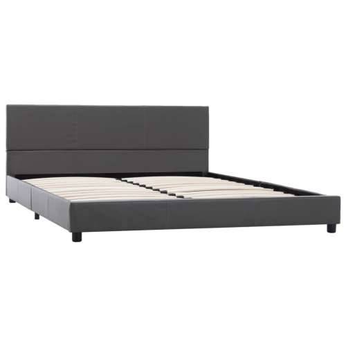 Okvir za krevet od umjetne kože sivi 120 x 200 cm - Siva 120 x 200 cm Cijena