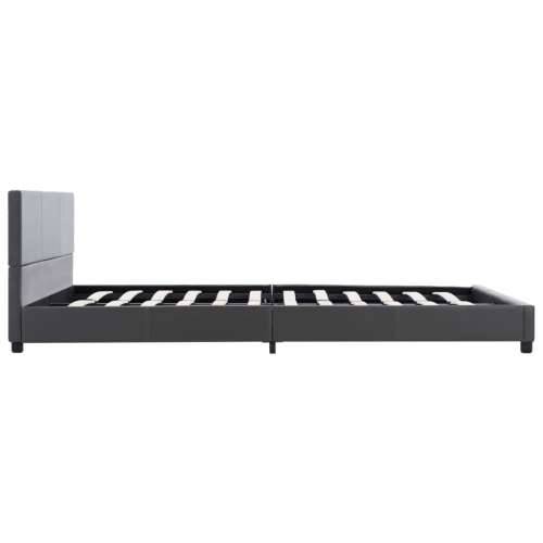 Okvir za krevet od umjetne kože sivi 120 x 200 cm - Siva 120 x 200 cm Cijena