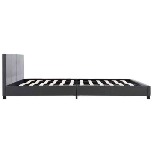 Okvir za krevet od umjetne kože sivi 180 x 200 cm - Siva 180 x 200 cm Cijena