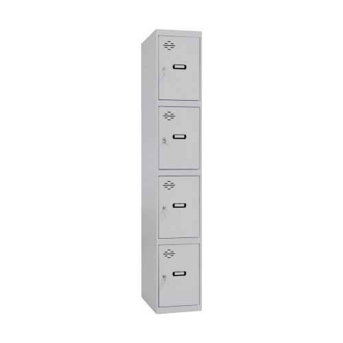 Kiosk Simon Rack Metal Svjetlo siva 4 pretinci (180 x 30 x 50 cm) Cijena