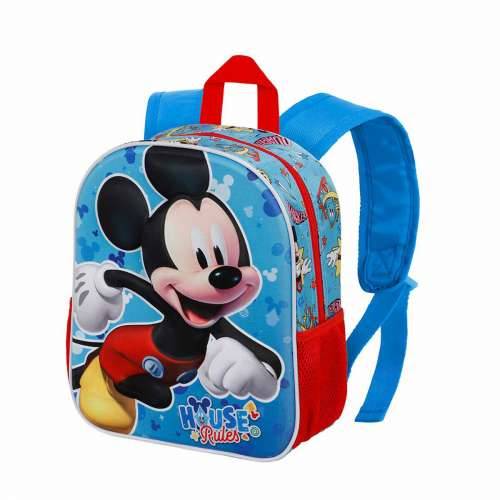Školski 3D Ruksak Mickey Mouse Karactermania Plava 26 x 11 x 31 cm Cijena