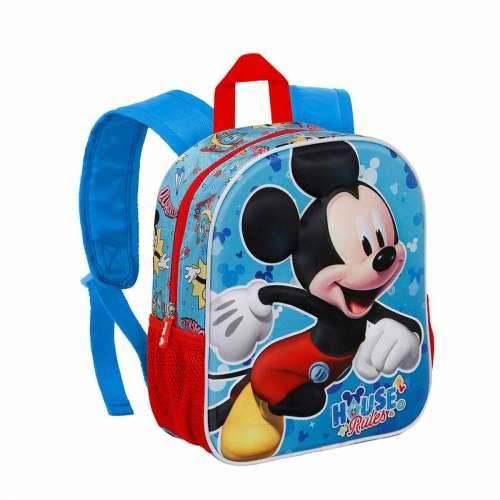 Školski 3D Ruksak Mickey Mouse Karactermania Plava 26 x 11 x 31 cm Cijena