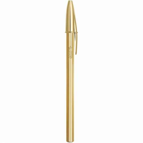 Kemijska Olovka Bic Cristal Shine zlatan 0,32 mm Plava 20 Dijelovi Cijena