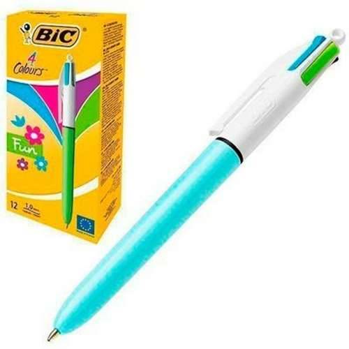 Set Kemijskih Olovaka Bic Fun Plava Bijela (12 Dijelovi) Cijena