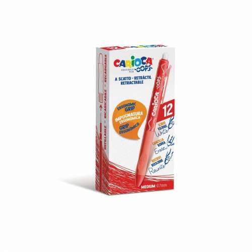 Kemijska Olovka Carioca Oops Crvena 0,7 mm (12 Dijelovi) Cijena