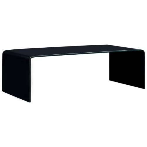 Stolić za kavu crni 98 x 45 x 31 cm od kaljenog stakla  - Crna 1 Cijena