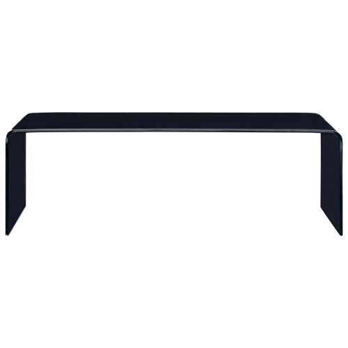 Stolić za kavu crni 98 x 45 x 31 cm od kaljenog stakla  - Crna 1 Cijena