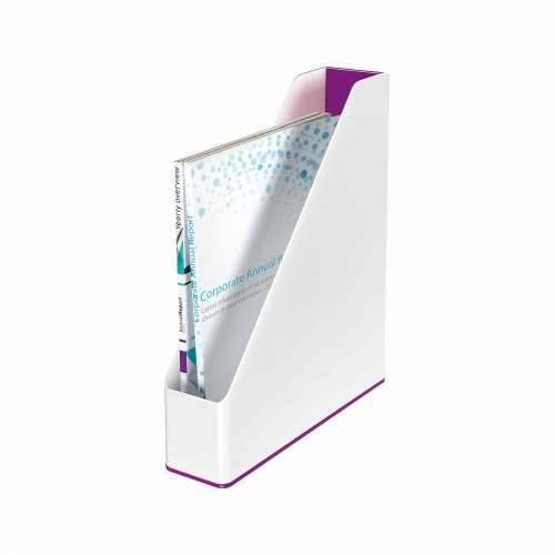 Stalak za časopise Leitz Bijela Violeta A4 polistiren 7,3 x 31,8 x 27,2 cm Cijena
