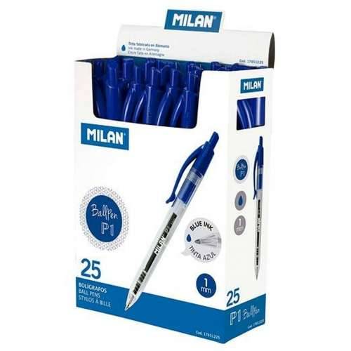 Kemijska Olovka Milan P1 Plava 1 mm (25 Dijelovi) Cijena