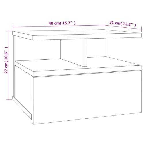 Viseći noćni ormarići 2 kom 40x31x27cm konstruirano drvo - sonoma hrast 2 Cijena