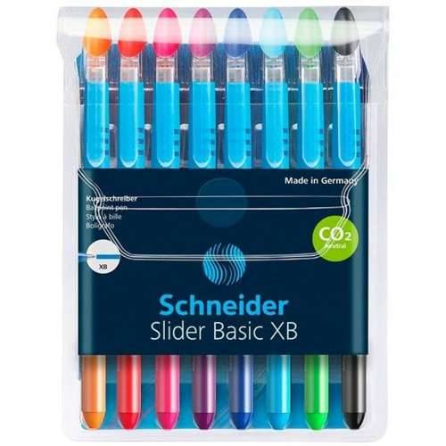 Set Kemijskih Olovaka Schneider Slider Basic XB 8 Dijelovi Pisana Cijena
