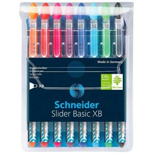 Set Kemijskih Olovaka Schneider Slider Basic Pisana 8 Dijelovi Cijena