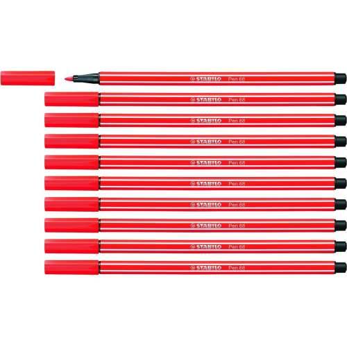 Flomaster Stabilo Pen 68 Crvena (10 Dijelovi) Cijena