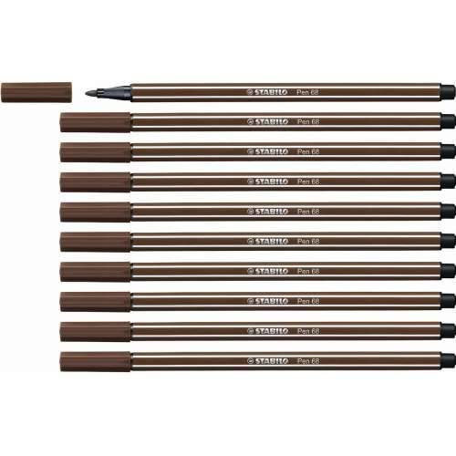 Flomaster Stabilo Pen 68 Smeđa (10 Dijelovi) Cijena
