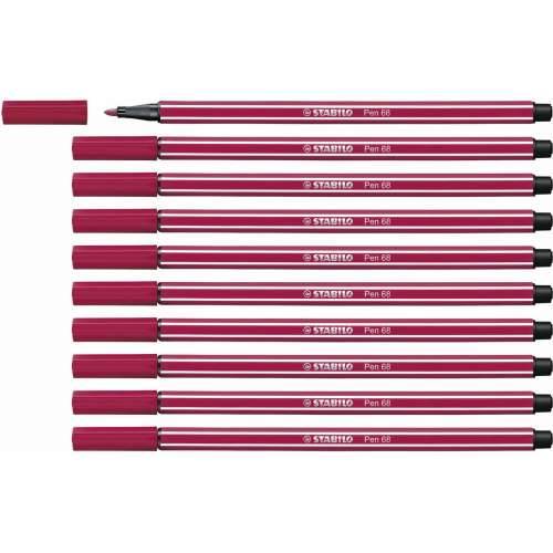 Flomaster Stabilo Pen 68 Tamno crvena (10 Dijelovi) Cijena