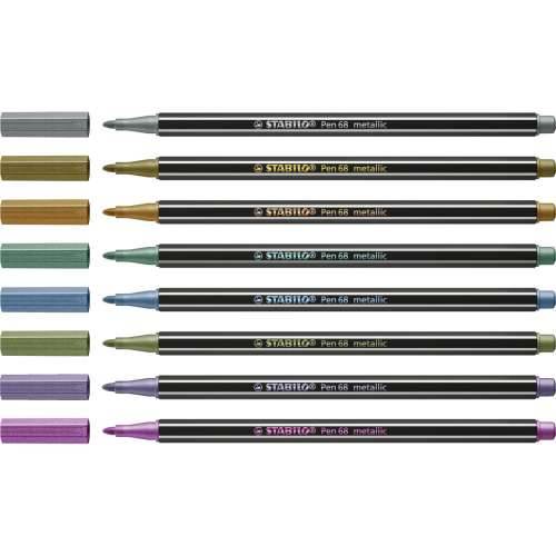 Set Flomastera Stabilo Pen 68 metallic 8 Dijelovi Pisana Cijena