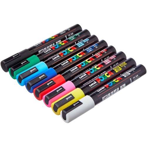 Set Flomastera Uni-Ball POSCA Basic PC-5M Pisana 8 Dijelovi (8 kom.) Cijena
