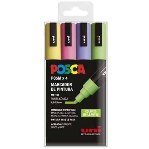 Set markera POSCA PC-5M Bright 4 Dijelovi Cijena