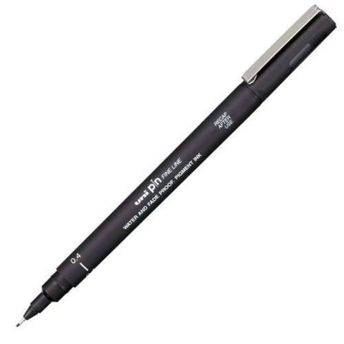 Trajni marker Uni-Ball PIN04-200(S) Crna 12 Dijelovi Cijena
