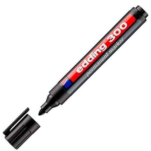Trajni marker Edding 300 Crna (10 kom.) Cijena