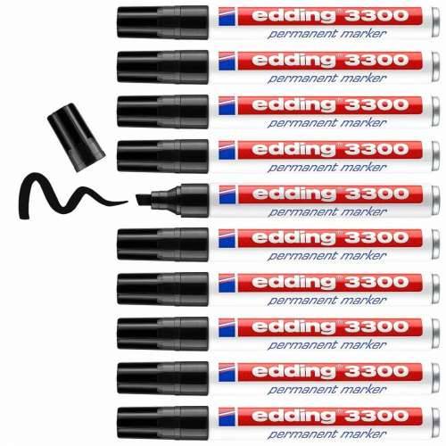 Trajni marker Edding 3300 Crna (10 kom.) Cijena