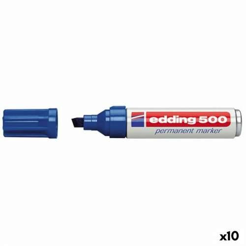 Trajni marker Edding 500 Plava (10 kom.) Cijena