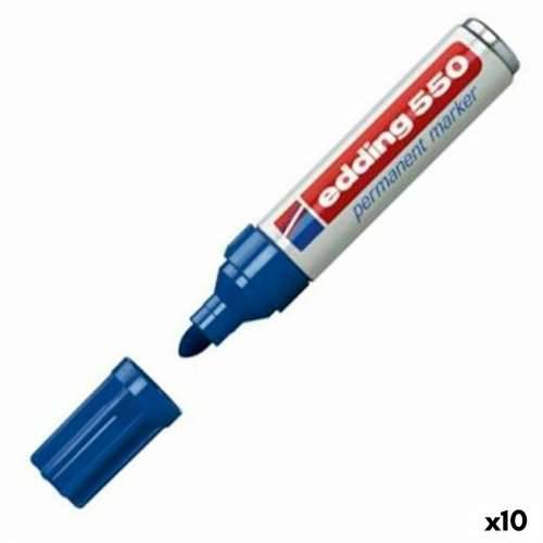 Trajni marker Edding 550 Plava (10 kom.) Cijena