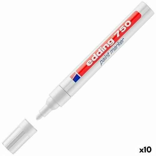 Trajni marker Edding 750  Bijela (10 kom.) Cijena