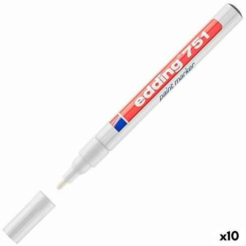 Trajni marker Edding E751 Bijela (10 kom.) Cijena