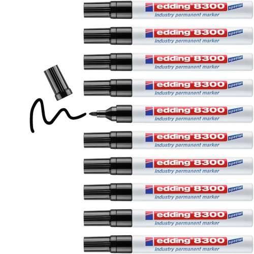 Trajni marker Edding 8300 Crna (10 kom.) Cijena
