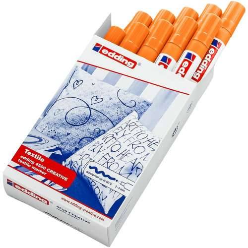 Trajni marker Edding 4500 Textil Fluorescentan Oranžna (10 kom.) Cijena