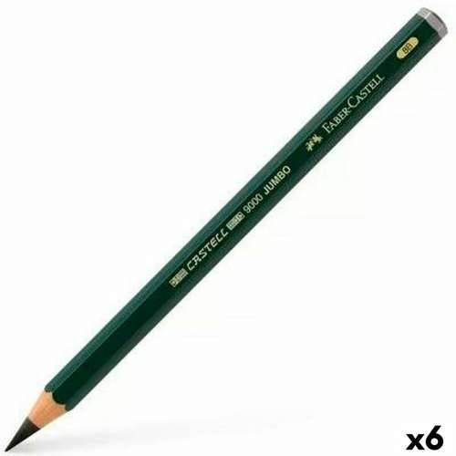 Olovka Faber-Castell 9000 Jumbo Crna 8B (6 Dijelovi) Cijena