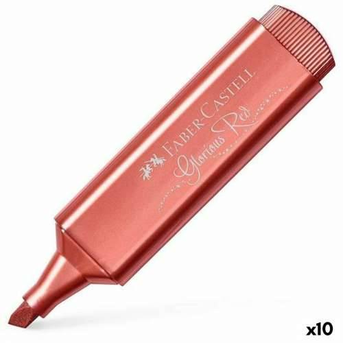 Marker Faber-Castell Textliner 46 metal Crvena (10 kom.) Cijena