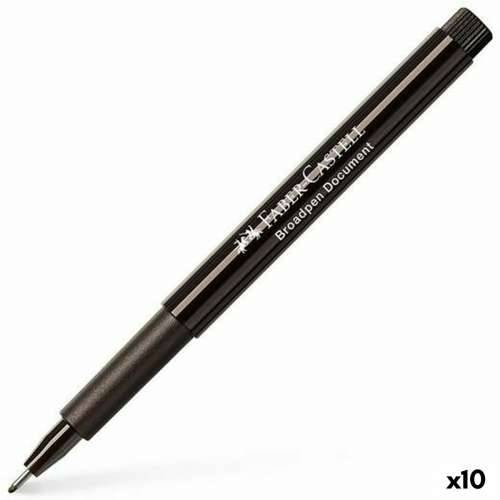 Flomaster Faber-Castell Broadpen Document Crna (10 kom.) Cijena