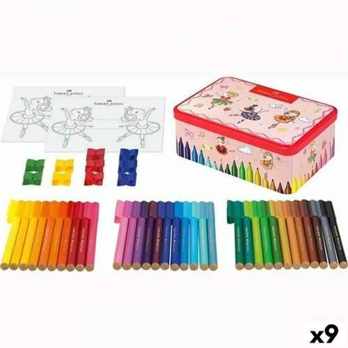 Set Flomastera Faber-Castell Connector Metalna Kutija Balerina Pisana (9 kom.) Cijena