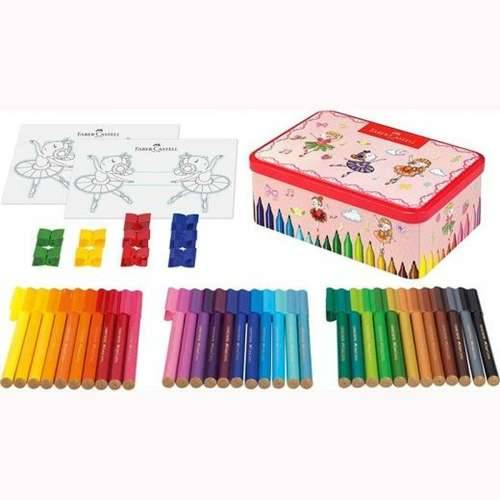 Set Flomastera Faber-Castell Connector Metalna Kutija Balerina Pisana (9 kom.) Cijena