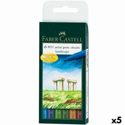 Set Flomastera Faber-Castell Pitt Artist Landscape Torbicu (5 kom.) Cijena