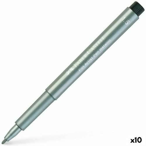 Flomaster Faber-Castell Pitt Artist Metalizirani Srebrna (10 kom.) Cijena