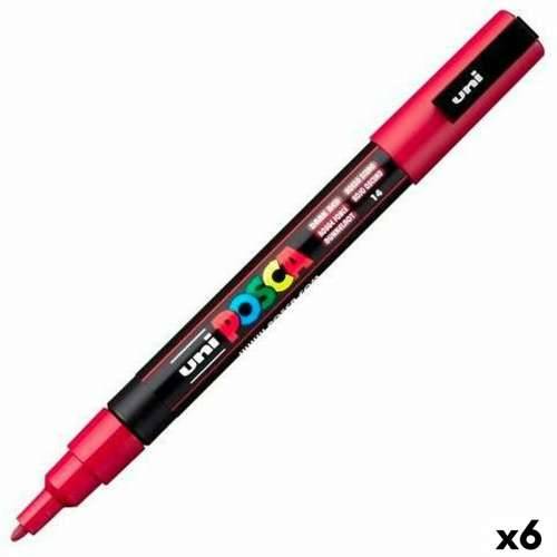 Marker/flomaster POSCA PC-3M Tamno crvena (6 kom.) Cijena