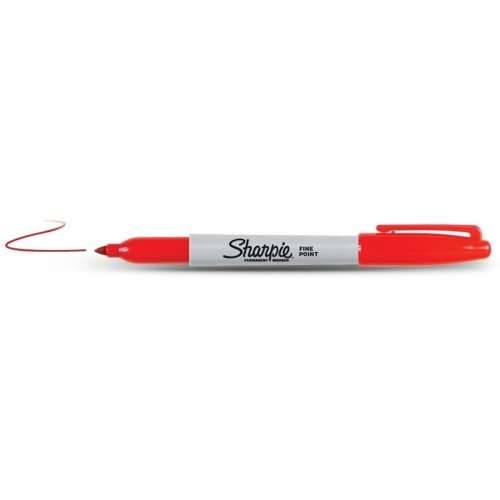 Trajni marker Sharpie Fine Point Crvena (12 kom.) Cijena