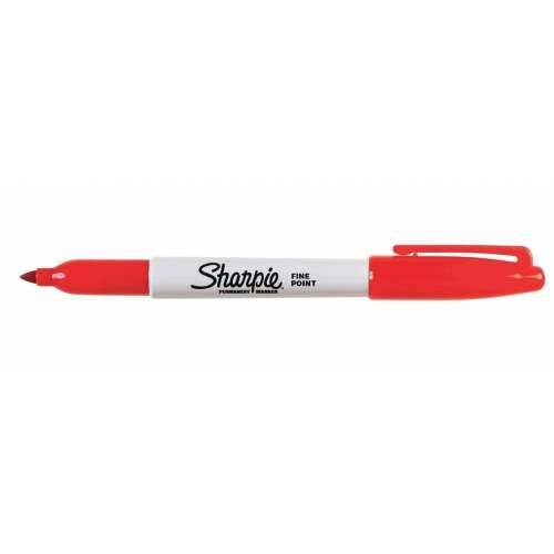 Trajni marker Sharpie Fine Point Crvena (12 kom.) Cijena