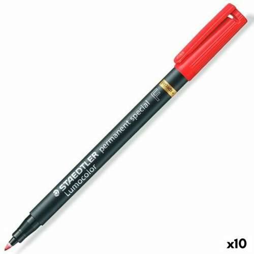 Trajni marker Staedtler Lumocolor Crvena 10 kom. Cijena