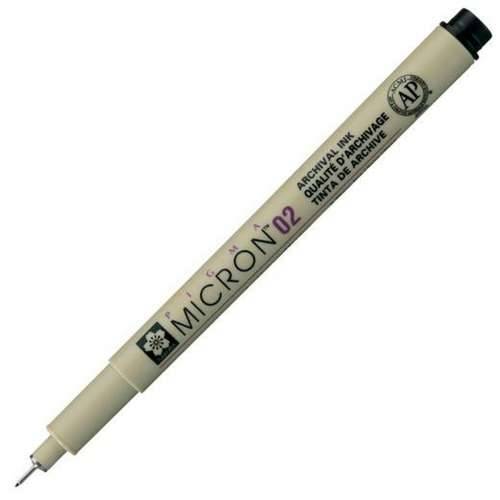 Flomaster Talens Sakura Pigma Micron 02 Crna (12 kom.) Cijena