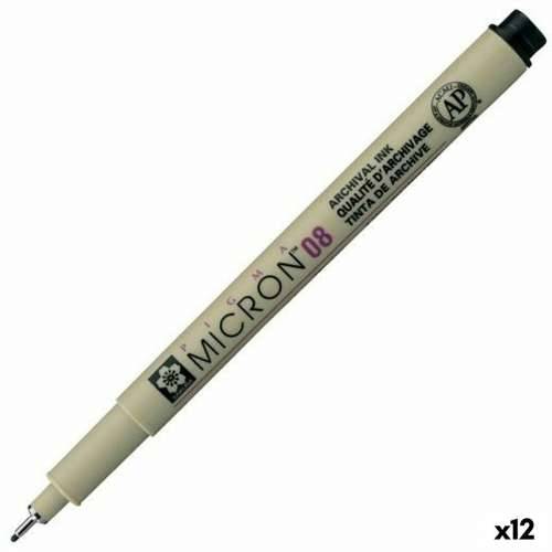 Flomaster Talens Sakura Pigma Micron 08 Crna (12 kom.) Cijena
