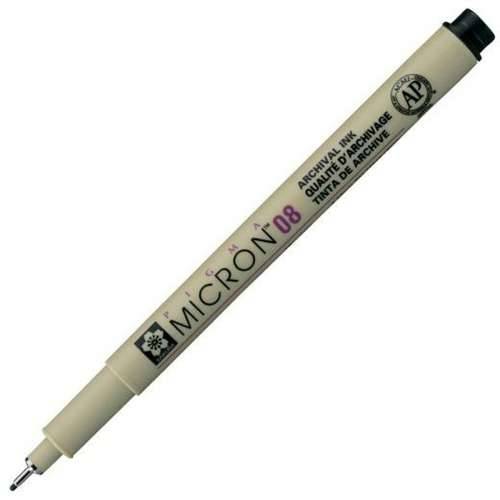 Flomaster Talens Sakura Pigma Micron 08 Crna (12 kom.) Cijena