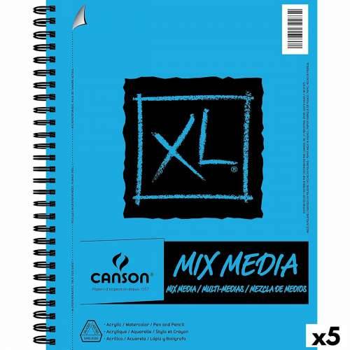 Blok za crtanje Canson XL Mix Media Bijela A4 Papir 5 kom. 30 Listovi 300 g/m² Cijena