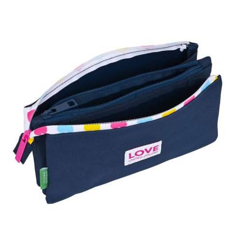 Trostruka pernica Benetton Love 22 x 3 x 12 cm Cijena