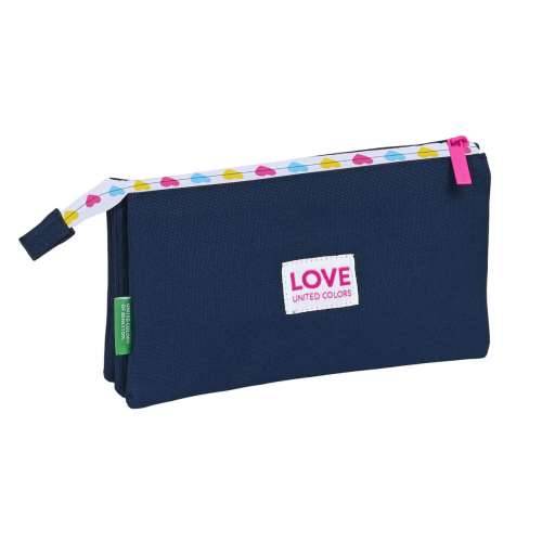 Trostruka pernica Benetton Love 22 x 3 x 12 cm Cijena